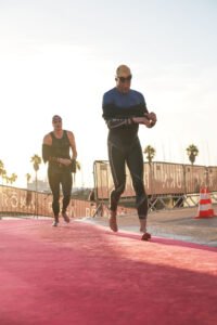 Ironman 70.3 Cascais 2025 - swim exit
