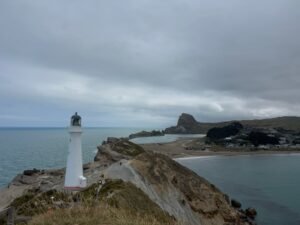Castlepoint lighthouse, North Island, New Zealand