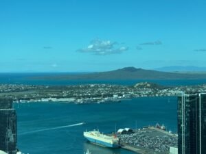 View from the SkyTower in Auckland, New Zealand